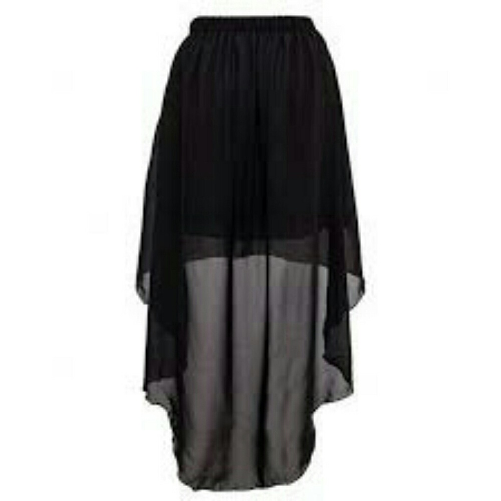 Black sheer skirt